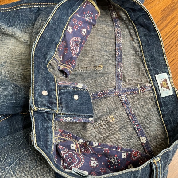 Antix Denim 36”Button Fly Jean Buffalo Nickel Button Waist Eagle Buttons on Back - Picture 9 of 9